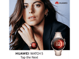 Smartwatch - Huawei Watch 5, 42 mm, 32 GB, NFC, Llamadas celulares eSIM, Titanio + FreeBuds6I