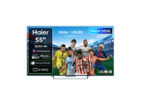 TV QLED 55 - Haier S90 Series H55S90GUX, QLED 4K HDR10+, Google TV, Dolby Atmos, Sonido KEF, Gaming 144Hz, Negro