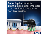 Cepillo eléctrico - Oral-B Vitality Pro, 1 Cabezal de recambio, Temporizador 2 minutos, Diseñado Por Braun, Negro