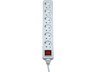 Regleta - Hama 69223783, 6 Enchufes Con Contacto a Tierra, Interruptor On/Off, Blanco