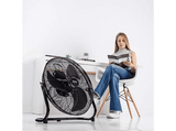 Ventilador industrial - Taurus Sirocco 18 Black, 3 velocidades, 120 V, Negro