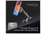 Soporte para coche - CellularLine Mag Holder Qi2.2, Smartphone, Negro