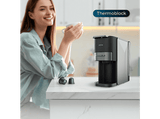 Cafetera de cápsulas - Cecotec FreeStyle Compact Dark, 4 en 1, Café molido y multi-cápsulas, 1200 W, 20 bares, 700 ml, Compacta, 2 tazas, Black