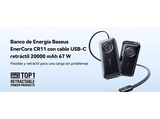 Powerbank - Baseus EnerCore, Retráctil, 20000mAh, 67 W, Carga rápida, Monitoreo de carga, Negro