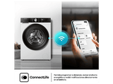 Lavadora carga frontal - Hisense WF3S1043BW1, 10 kg, 1400 rpm, 15 programas, Connectlife, Tecnología Inverter, Blanco