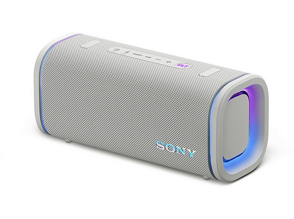 Altavoz inalámbrico - Sony ULT FIELD 5 (SRSULT50W), Bluetooth portátil, ULT POWER SOUND, 25 h, IP67, Resistente al agua, Correa, Con luces, Blanco
