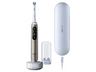Cepillo eléctrico - Oral-B iO 10 Ultimate, Guía tiempo real 3D con app, 7 Modos, Sensor de presión, 1 Cabezal, Estuche de viaje de carga, Eclipse Gold
