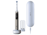 Cepillo eléctrico - Oral-B iO 10 Ultimate, Guía tiempo real 3D con app, 7 Modos, Sensor de presión, 1 Cabezal, Estuche de viaje de carga, Eclipse Gold