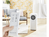 Aire acondicionado portátil - RowentaTurbo Cool AU5020, 2500 fg/h, 2500 W, 83 m³, Filtro antipolvo, Kit sellado ventanas y conducto de escape, Blanco