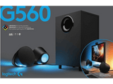 Altavoces gaming - Logitech G560, Iluminación RGB Lightsync, Negro