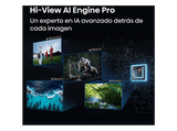 TV Mini LED 85 - Hisense 85U7S PRO, HDR 4K, Quad Core/MT9655, 165 Hz Nativos, Hi-View AI Engine Pro, Tuned By Devialet, Negro