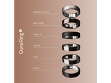 Anillo inteligente - Oura Ring 5, Talla 6, Hasta 9 días autonomía, Bluetooth, 50 métricas de salud, Titanio, Deep Rose