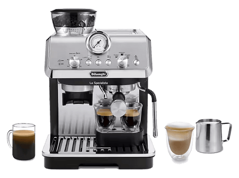 Cafetera express - De'Longhi La Specialista Arte EC9155.MB, 15bar, 1400W, 2 Tazas, 8 Ajustes molienda, 3 Niveles temperatura infusión,Negro metalizado