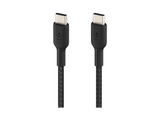 Cable USB - Belkin Cable trenzado USB-C a USB-C, 15cm, Compatibilidad Universal, 60W, Negro