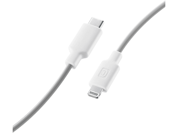 Cable USB - CellularLine Stylecolor, Conector de Lightning a  USB - C, 1 m, Gris