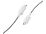 Cable USB - CellularLine Stylecolor, Conector de Lightning a  USB - C, 1 m, Gris