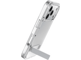 Funda móvil - CellularLine CLEAR STAND, Para iPhone 17 Pro Max, Esquinas reforzadas, Con soporte integrado, Antibacteriana, Transparente