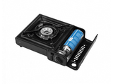 Hornillo de gas portátil - Jata, JECG2138, 2.2 kW, Negro
