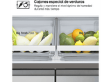 Frigorífico americano - LG GMB860PYDE, No Frost, 178.7 cm, 530 l, LINEARCooling™, ThinQ™, Inox antihuellas