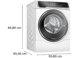 Lavadora y Secadora - BOSCH WNC254A0ES, 10,5 kg + 6 kg, Blanco