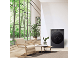Lavadora secadora - LG F4DR6010AGM, Serie 600, 10 kg / 6 kg, 1400 rpm, 12 programas, AI Direct Drive™, TurboWash™360˚, Inox grafito antihuellas