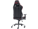 Silla gaming - Newskill Kitsune V2, Reposabrazos 2D, Hasta 136 kg, Tela Transpirable, Cojines Lumbar y Cervical, Reclinable en 180º, Rojo