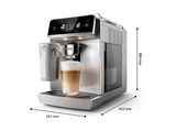 Cafetera superautomática - Philips Café Aromis EP8757/20, 15 Bar, 54 Bebidas, LatteGo Pro, SilentBrew, AquaClean, 1,9 L, 8 Perfiles, 3 Años Garantía
