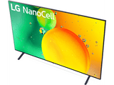 TV LED 86 - LG 86NANO756QA, UHD 4K, Procesador de Gran Potencia 4K α7 Gen 5, Smart TV, DVB-T2 (H.265), Azul oscuro ceniza