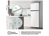 Frigorífico dos puertas - Hisense RT327N4AWE, Total No Frost, 167.6 cm, 249 l, Multi Air Flow, Motor Inverter, Blanco