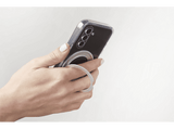 Funda móvil - CellularLine SPIN MAG, Para Samsung Galaxy S25 Ultra, Carga inalámbrica, Soporte, Transparente