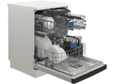 Lavavajillas - Beko BDFN27540W, 15 servicios, 7 programas, 60cm, Tercera bandeja, HomeWhiz App, WiFi, Blanco