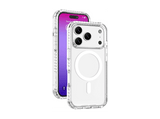 Funda móvil - CellularLine ULTRA STRONG MAG, Para iPhone 17 Pro, Compatibilidad MagSafe, Antibacteriano, Ultrarresistente, Transparente