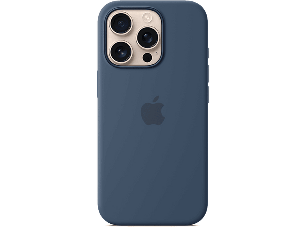 Apple Funda de silicona con MagSafe para iPhone 16 Pro, Azul denim