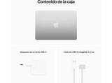 Apple MacBook Air (2022) MLXY3Y/A, 13.6 Retina, Chip M2 Apple, CPU de 8 núcleos, GPU de 10 núcleos, 16GB RAM, 2TB de SSD, USB-C 70W, Plata