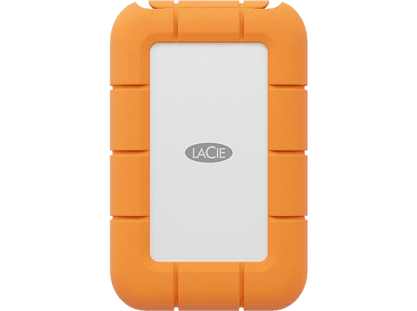 Disco duro SSD externo - Lacie Rugged Mini, 4TB, USB-C, 2.5", Naranja