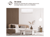 Aire acondicionado Split 1 x 1 - LG PLUSWF12Z.SET, 3010 fg/h, Wi-Fi, kW Manager, Gold Fin™ Blanco