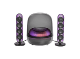 Altavoz bluetooth - Harman Kardon SoundSticks 5, 190W RMS, Bluetooth, Conectividad HDMI ARC, Negro