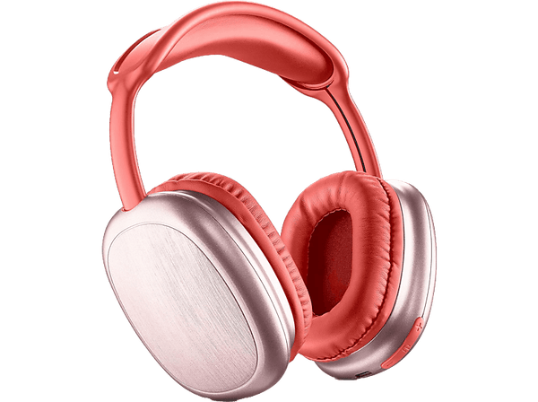 Auriculares inalámbricos - Music Sound Maxi 2, Autonomía 22h, Micrófono integrado, Tiempo carga 1.5h, Rojo