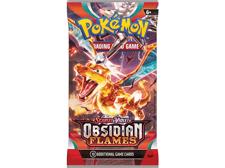 Juego - Magicbox Pokémon: Scarlet & Violet 3: Llamas Obsidianas (Sobre 10 Cartas)
