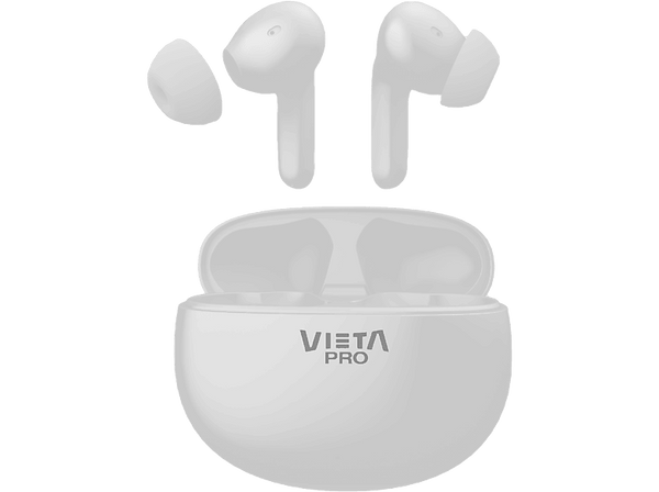 Auriculares True Wireless - Vieta Pro Dual, Hasta 21 h, ANC -23dB, Blanco
