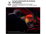 Monitor gaming - LG UltraGear™ 45GX950A-B, 45 5K2K, Dual Mode (165/330Hz), 0.03 ms, OLED, VA curvo 800R, 2x HDMI, HDR10, Morado grisáceo