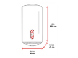 Termo eléctrico - Midea D100-15FA5, 1500 W, 100l, IPX4, Protección contra el Sobrecalentamiento, Blanco