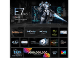 TV QLED 55 - Hisense 55E7NQ Pro, UHD 4K, Game Bar, 144Hz, Dolby Vision IQ, Dolby Atmos, Subwoofer, IA, Negro