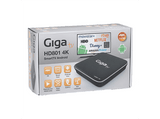 Reproductor multimedia - GigaTV Android HD801 4K, Android 10, DLNA, 4K x 2K 60fps, MiraCast, Negro + Mando
