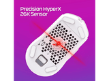 Ratón gaming - HyperX Pulsefire Haste 2, Inalámbrico, Bluetooth, 26000 ppp, Hasta 100 horas, PC, PS4, PS5, XBOX,  Blanco