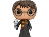 Figura Funko Pop! - Harry Potter - Harry Potter with Hedwig, 9 cm, Vinilo