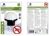 Repelente de mosquitos - Clener Antimosquitos Ultrasonidos, 220V, Blanco
