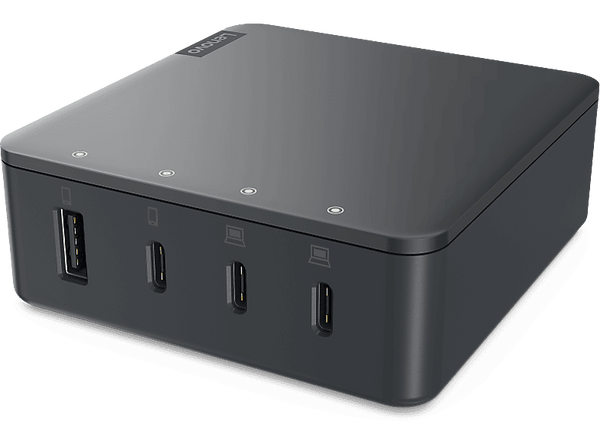 Cargador - Lenovo Multi Puerto Lenovo Go de 130 W, Gris Tormenta