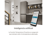 Frigorífico combi - Haier 2D HDW1620DNPK, 377L, Total No Frost, 200cm, Motor Inverter, Wi-Fi, Inox