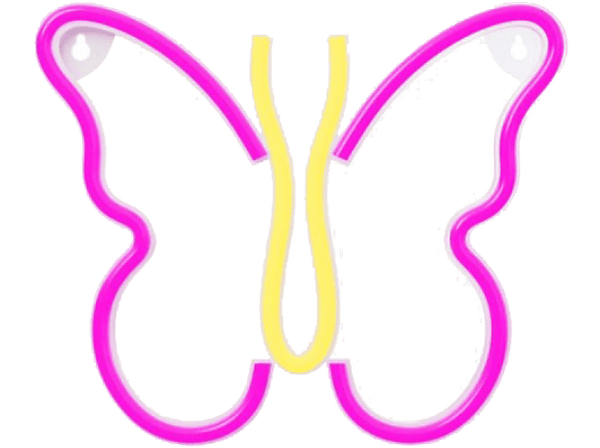 Luces LED - Forever RTV100306, Neón, USB, Butterfly, Pink